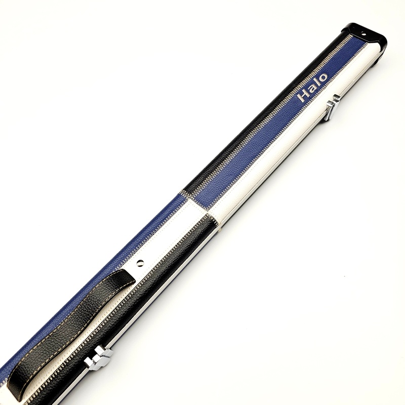 Peradon Limited Edition Black, White & Blue Block Halo 3/4 Cue Case