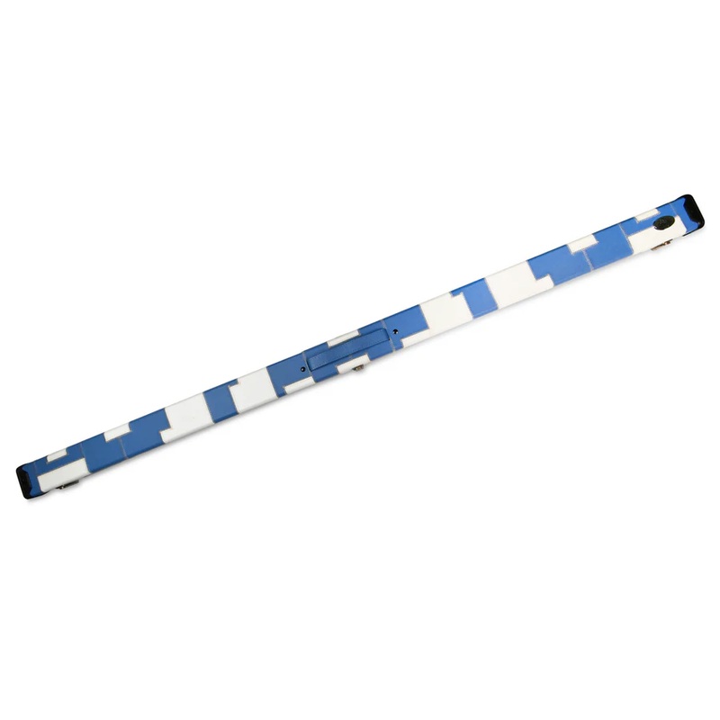 Baize Master deluxe patch case for 2 x 1 piece cues BLUE and WHITE
