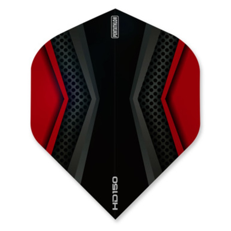 Dart World Pentathlon HD 150 Black & Red Flight