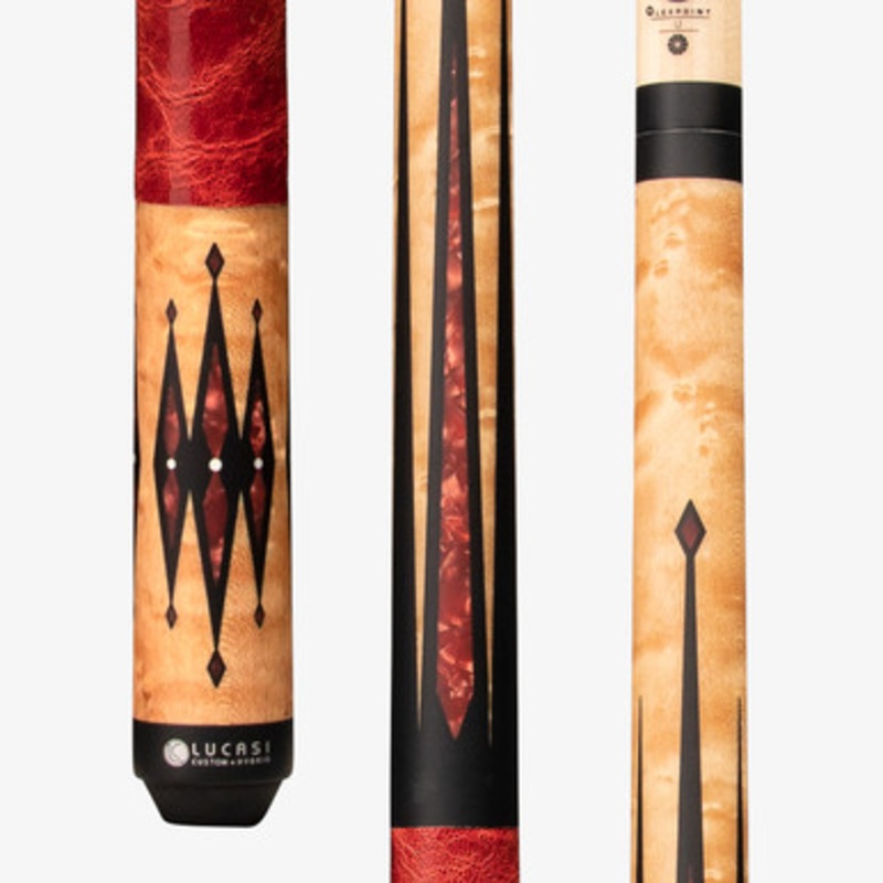 Lucasi Custom Matte Antique Wash Birdseye Hybrid LHLE2 Cue