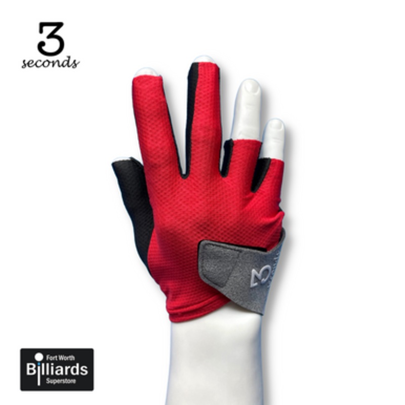 3 Seconds Billiard Glove – Red