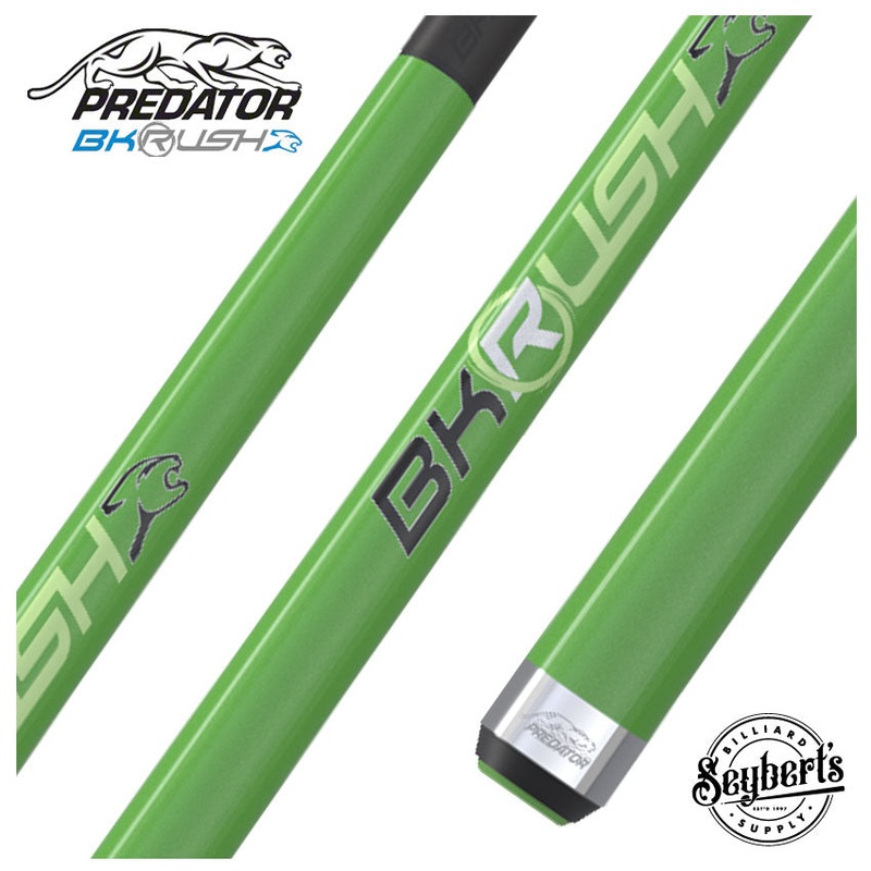 Predator BK Rush Neon Green  Break Cue – No Wrap