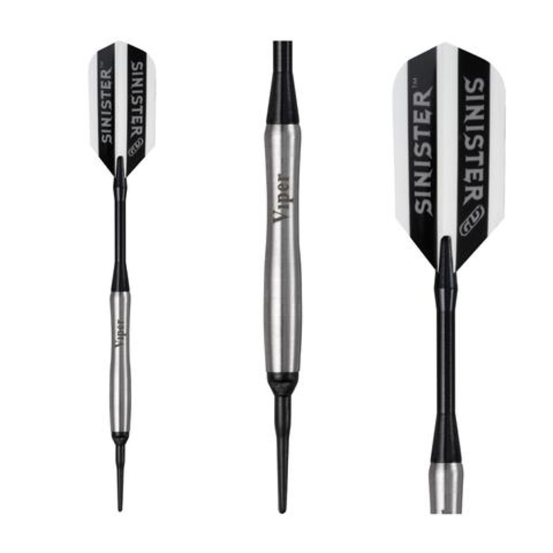 Viper Sinister Tungsten Soft Tip Darts Tapered Barrel 18 Grams