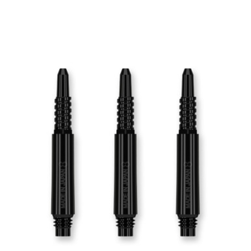 Target 8 Flight Black Fixed Shafts – 19mm