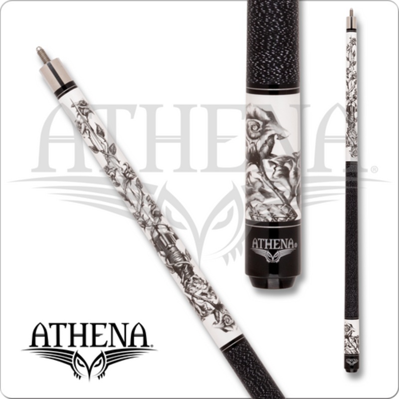 Athena ATH64 Black & White Roses Pool Cue