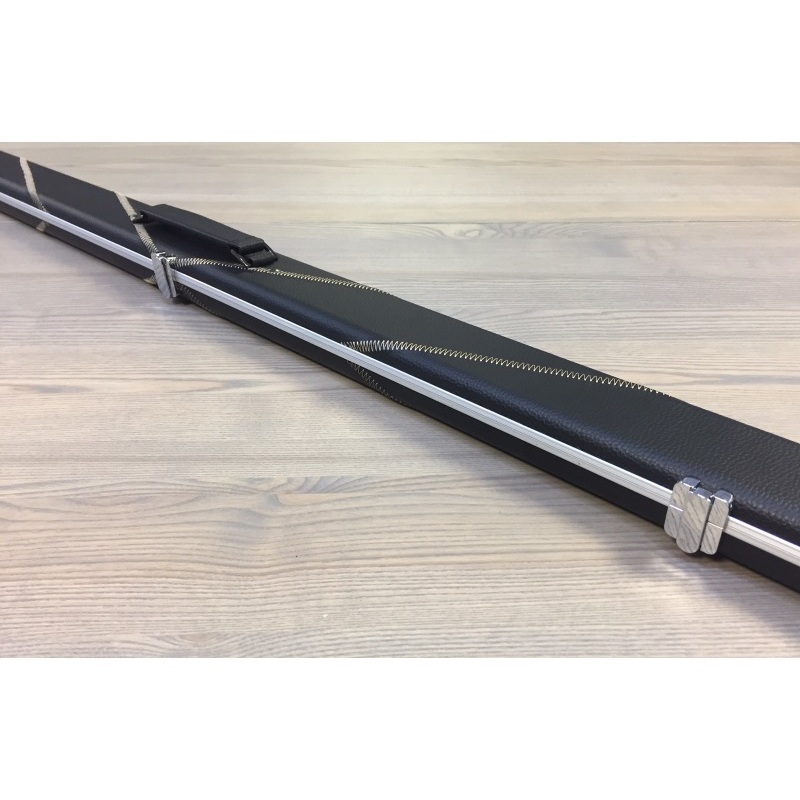Britannium 3/4 Leatherette and aluminium chevron stitched case BLACK