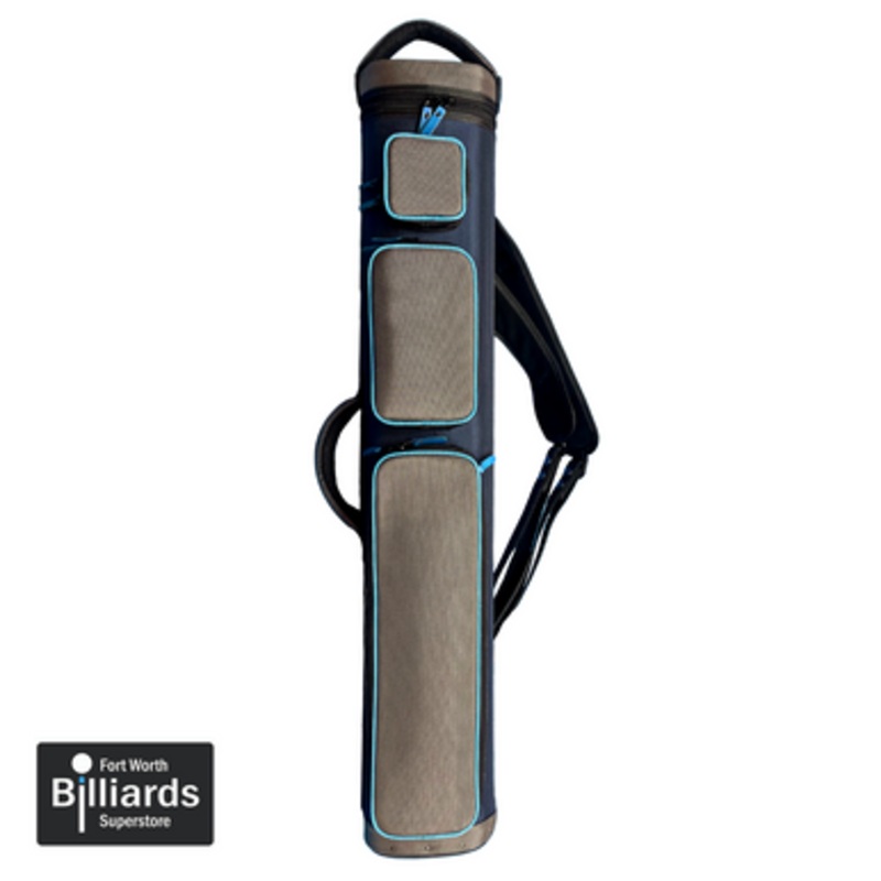 JB Cases 4B/8S Hard Case – Navy/Grey w/ Light Blue Trim