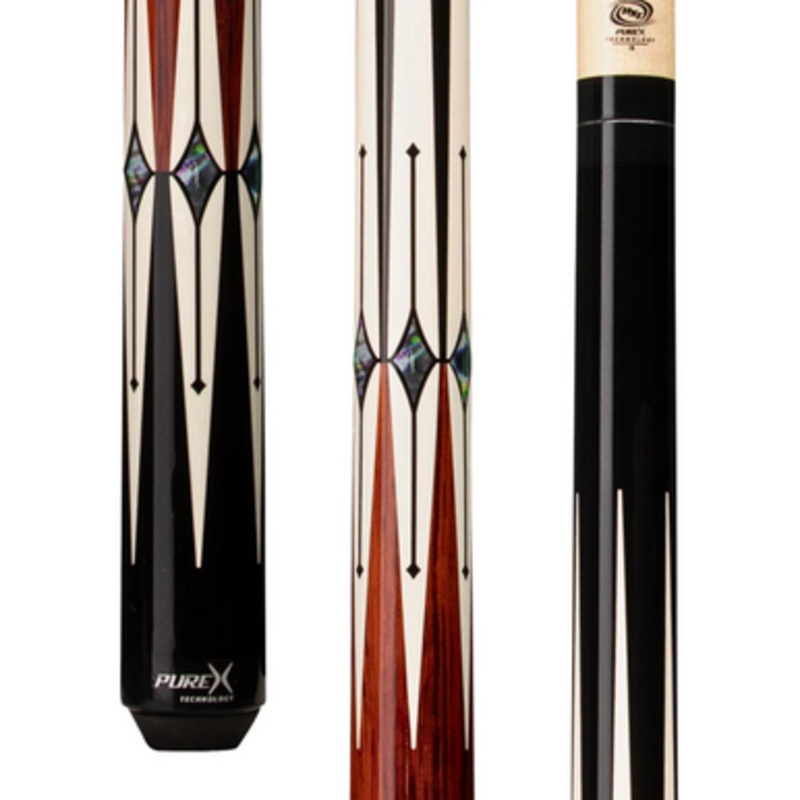 Pure X Black/Cocobolo With Abalone HXTE1 Cue