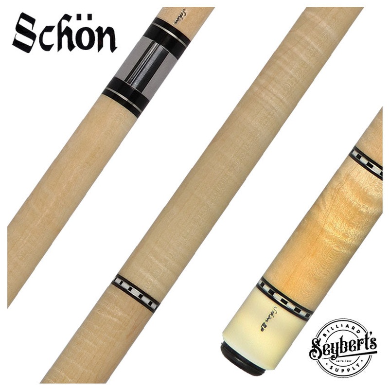 Schon STL Series Light Stained Curly Maple Pool Cue – STL1SPCURLS