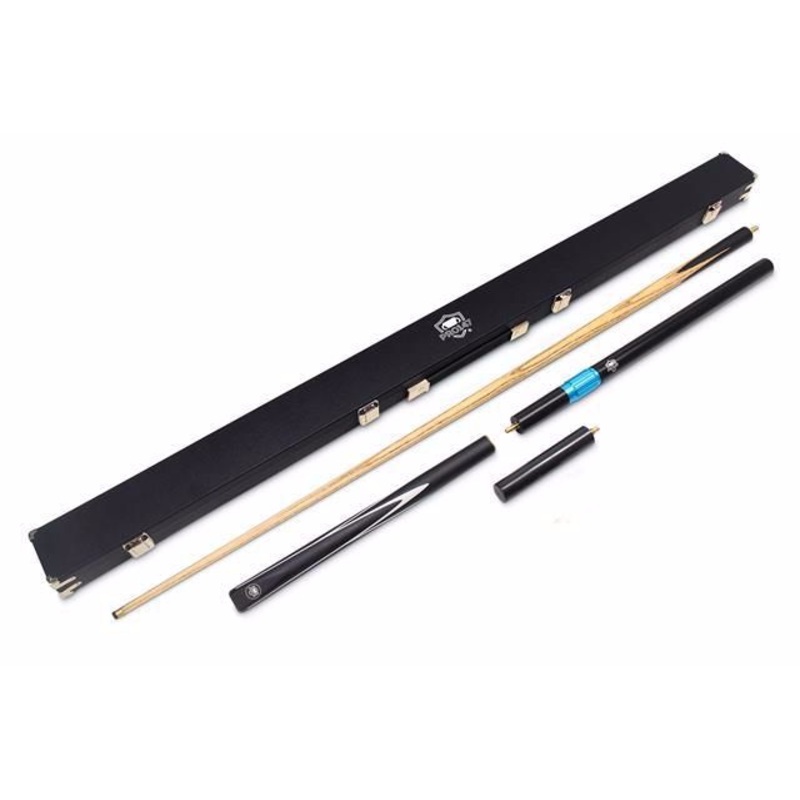 Pro 147 3/4 jointed Striker cue and hard case set Deluxe with long telescopic extension and mini butt