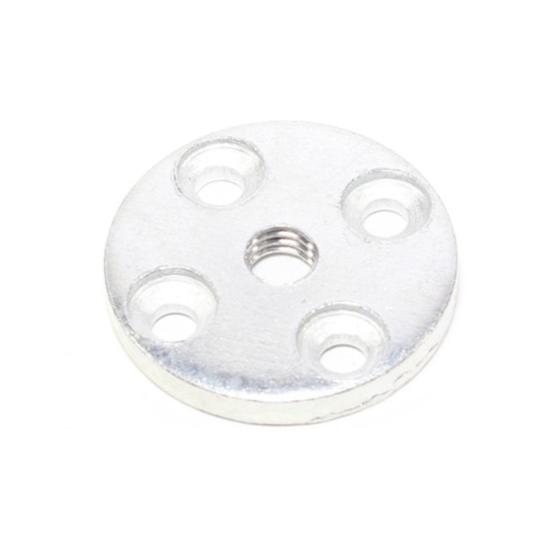 1-3/4 Heavy Rail Plate with 3/8 16 Thread Center Hole