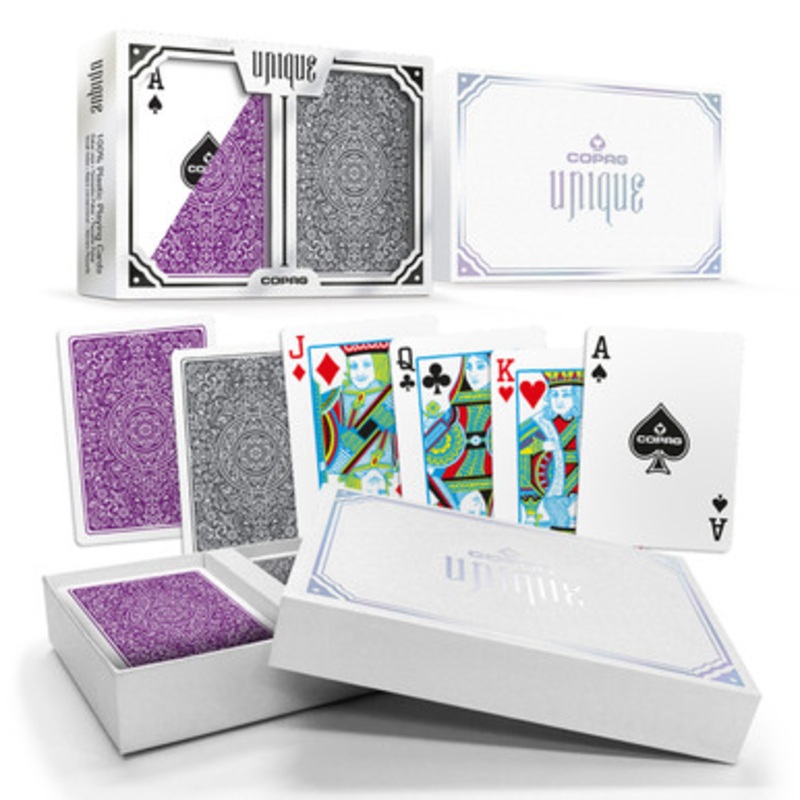 Copag Unique Purple & Grey Regular Cards