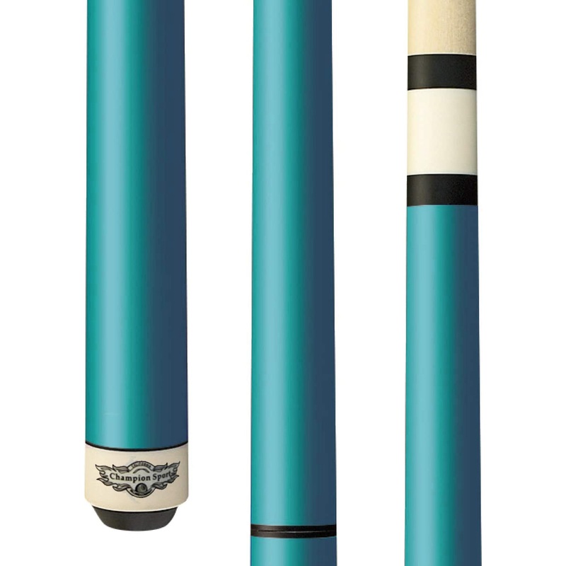2023 Champion Eros Series Jump and break cue —–Model:TF5 Turquoise Jump and break Cue, Champion Glove, 58,13 mm