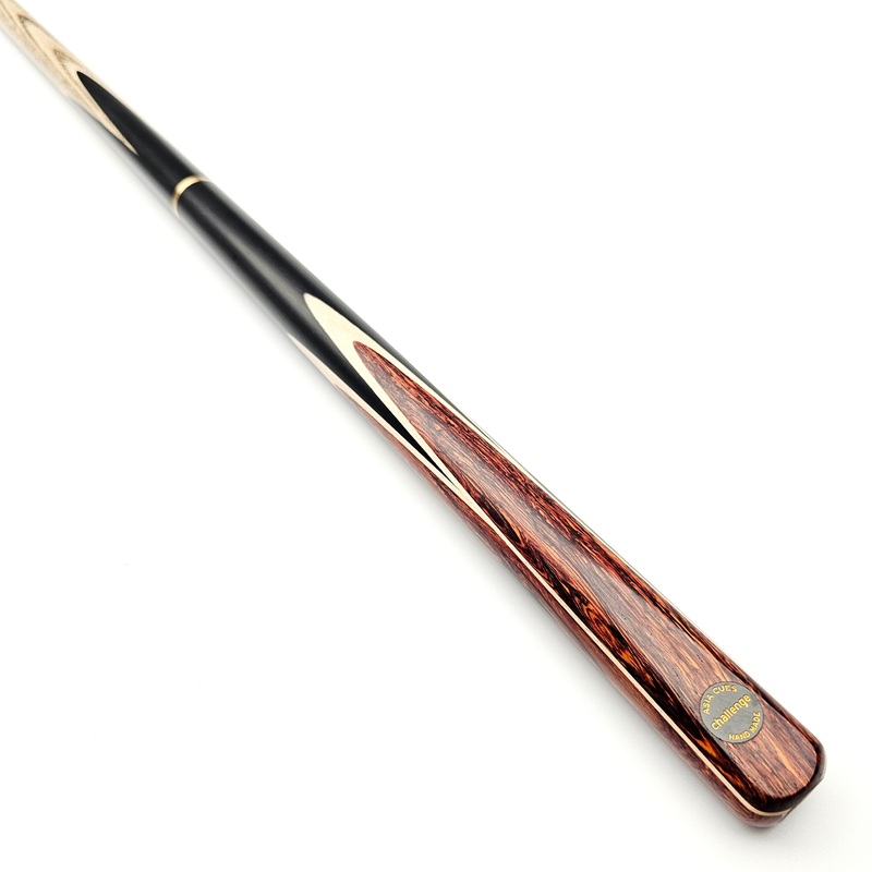 Asia Cues Challenge – 3/4 Jointed Snooker Cue 9.5mm Tip, 17.3oz, 57.5