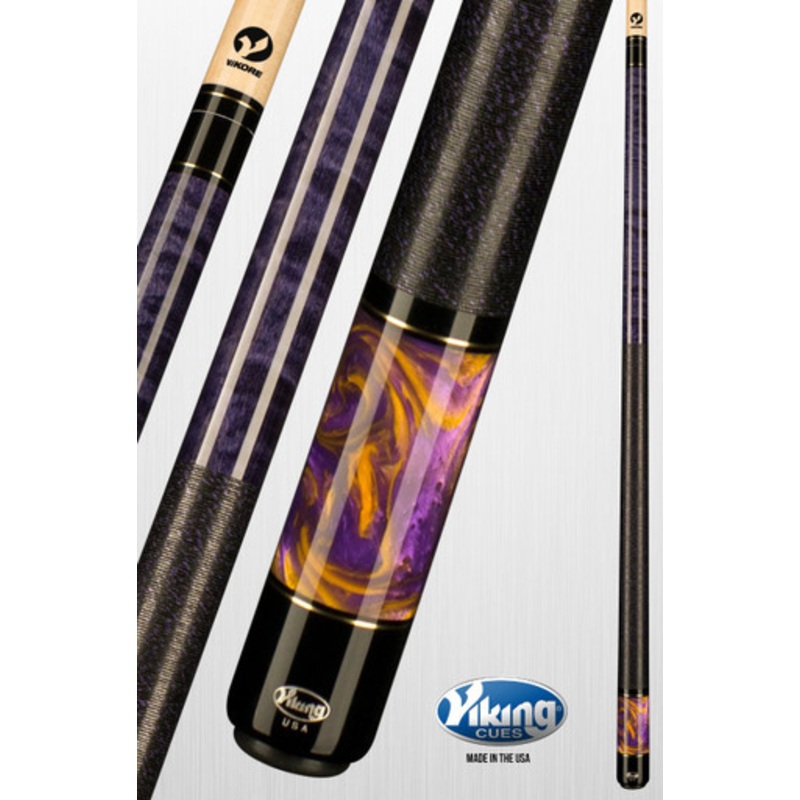 Viking B3266 Yellow/Purple Pearl with Linen Wrap Cue