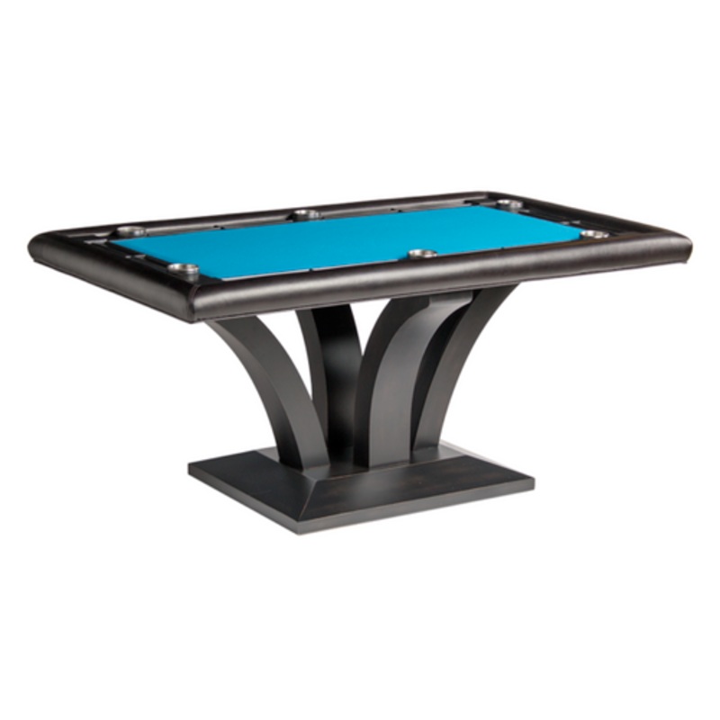Darafeev Treviso Rectangular Poker Table with 2 Piece Dining Top