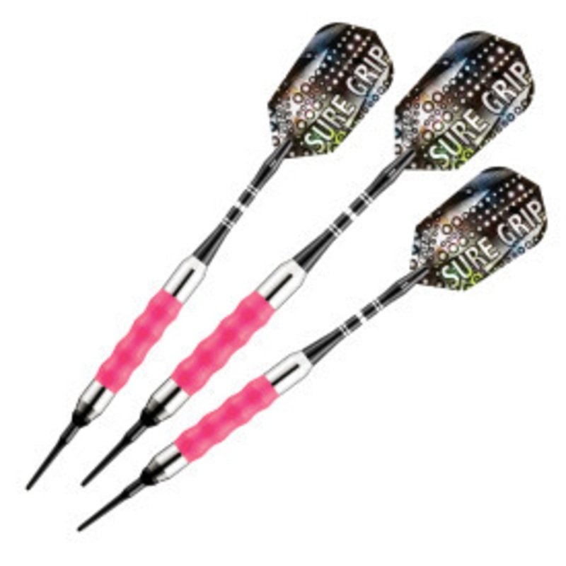 Great Lakes Dart Viper Sure Grip Pink Soft Tip Darts 16g