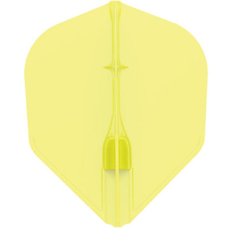 Dart World Champagne Yellow Flight with Built in Ring – Small Standard