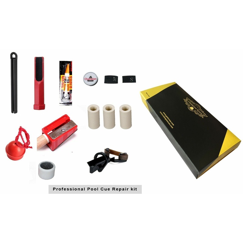 50% Off! Pool Cue Tip Repair Accessory Kit, 3 Tips ,3 Ferrules,Tip Clam