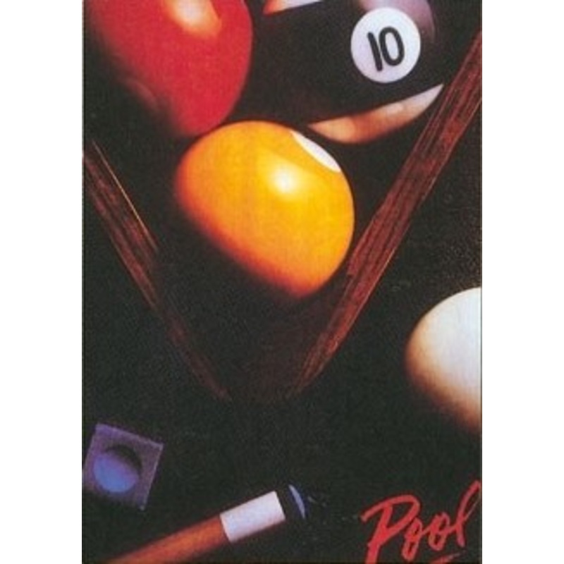 Balls and Triangle games room decor poster  59 x 75 cm