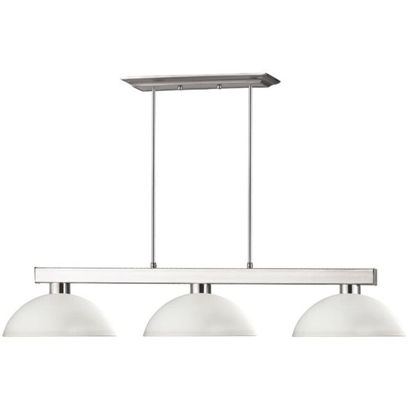 Z-Lite Cobalt Domed Matte Opal Light