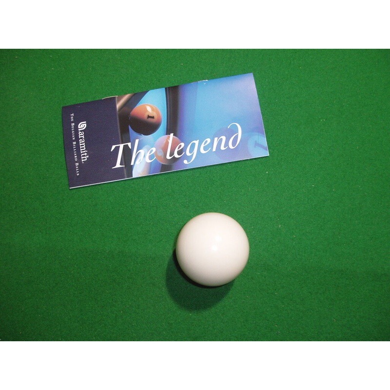 Aramith plain white cue ball 1 7/8 for English pool tables