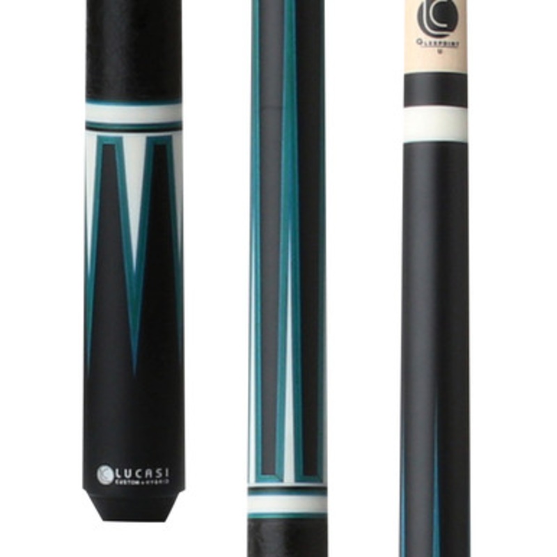 Lucasi LUX56 Midnight Black and Green Cue