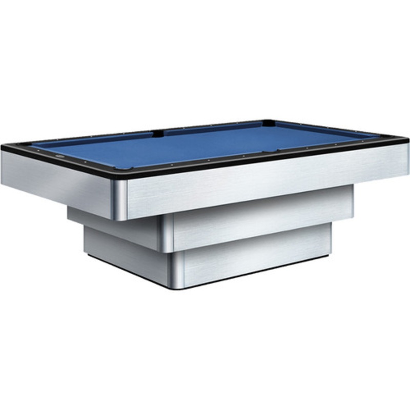 Olhausen Maxim Brushed Aluminum Pool Table
