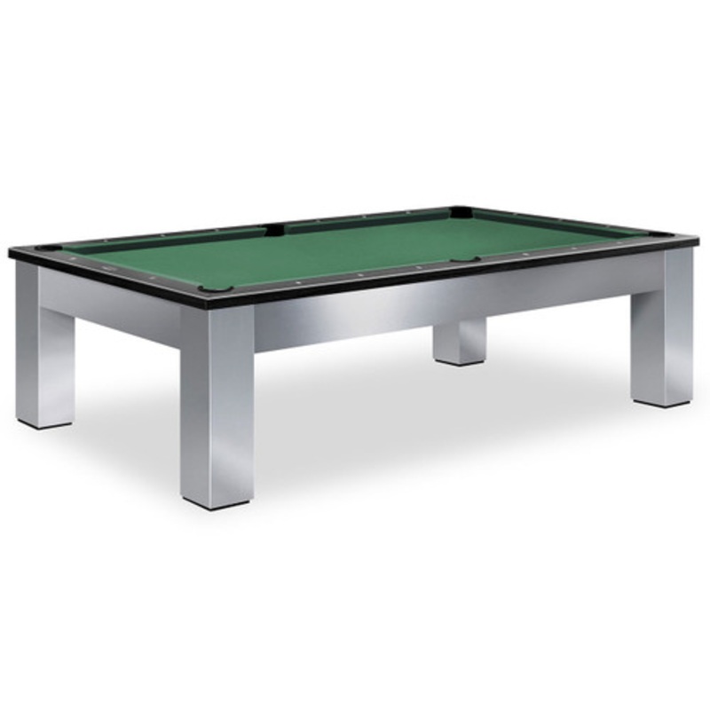 Olhausen Madison Brushed Aluminum Pool Table