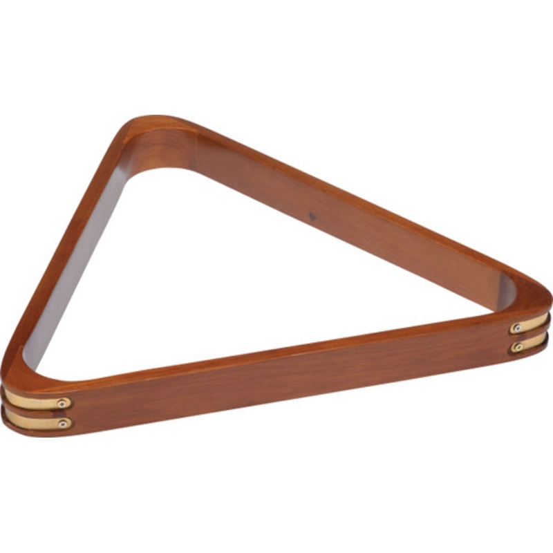 8 Ball Triangle with Brass Corners Honey