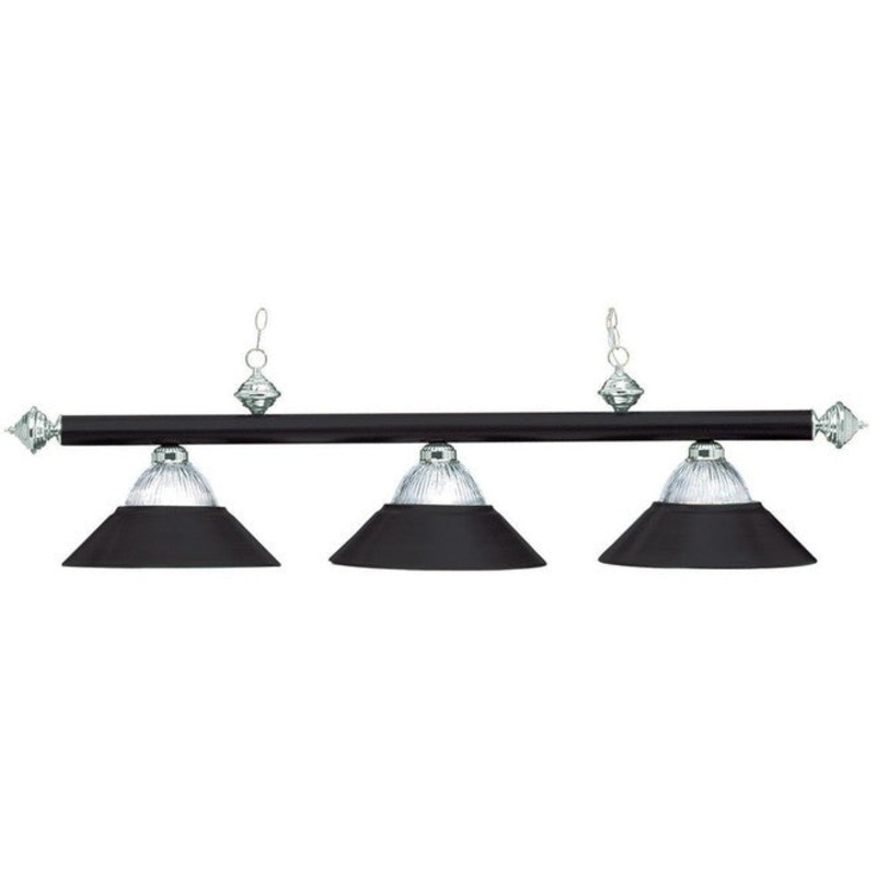 Ram Gameroom Products Metallic Finish & Halophane Glass Table Lights
