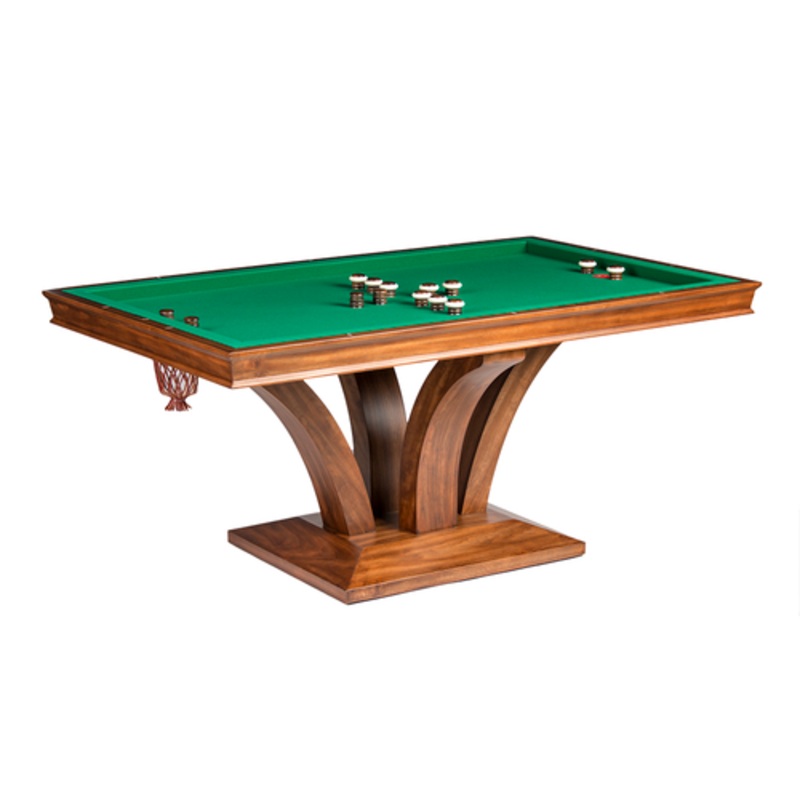 Darafeev Treviso Rectangular Bumper Pool Table with 2 Piece Dining Top