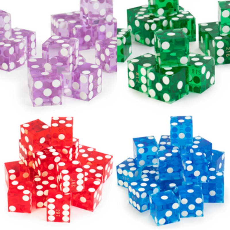 Transparent Square Edge Precision Dice – 19mm