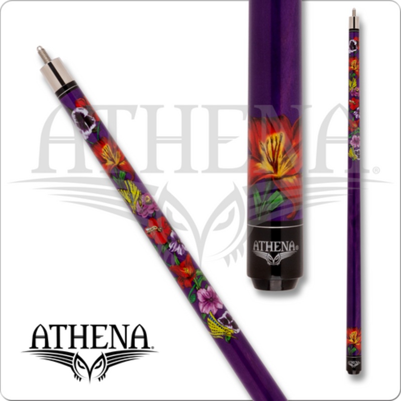 Athena ATH65 Purple Flowers Pool Cue