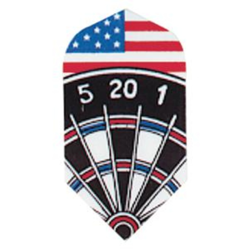 Poly Royal Hard Flights Slim Flag/Dartboard