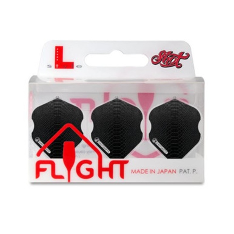 Shot Darts Americana Gator Black Trio Flight Pack – L Style