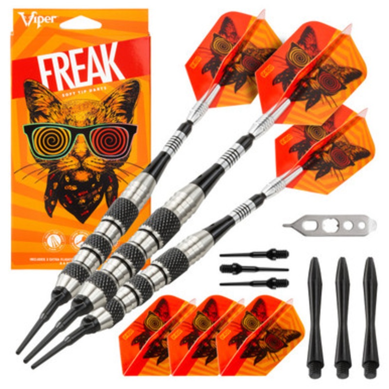 Great Lakes Dart Viper The Freak Triple Band Soft Tip Darts 18g
