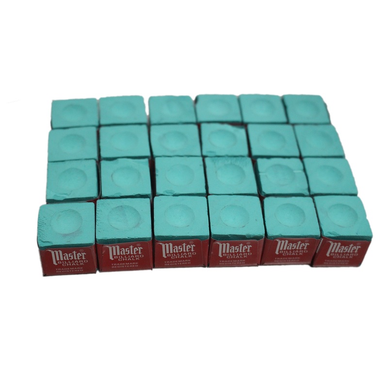 24 pcs Green Master Pool Cue Chalk