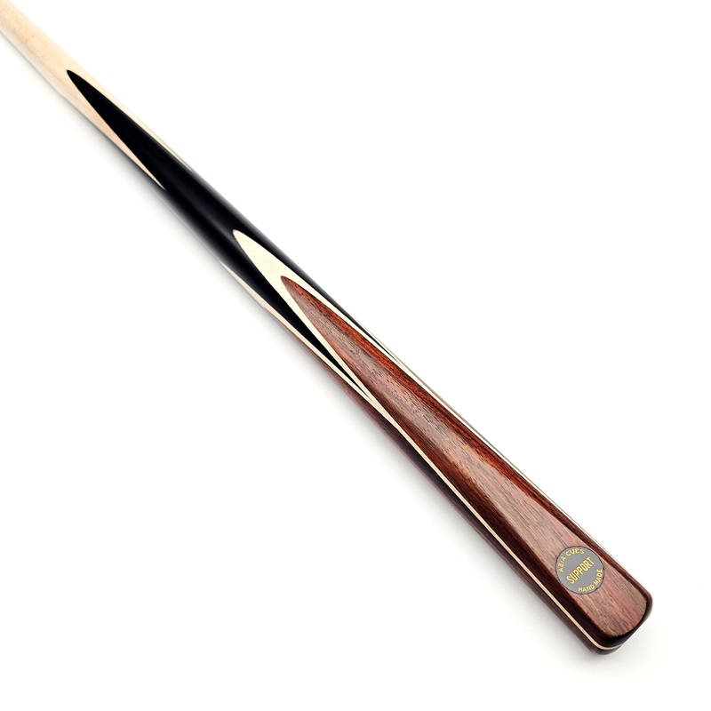 Asia Cues Support – One Piece Snooker Cue 9.6mm Tip, 17.7oz, 57.5