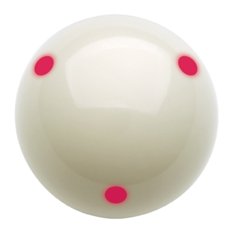 Pro Cup cue ball TV ball spotted white 1 7/8  Loose (not in pack)