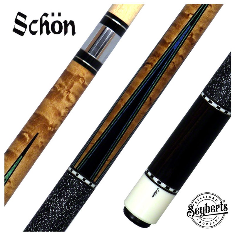 Schon STL Series Blue-Green Points Pool Cue – STL5BG