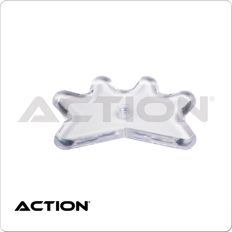 ACTION acrylic bridge head, attach to bridge stick, threaded head