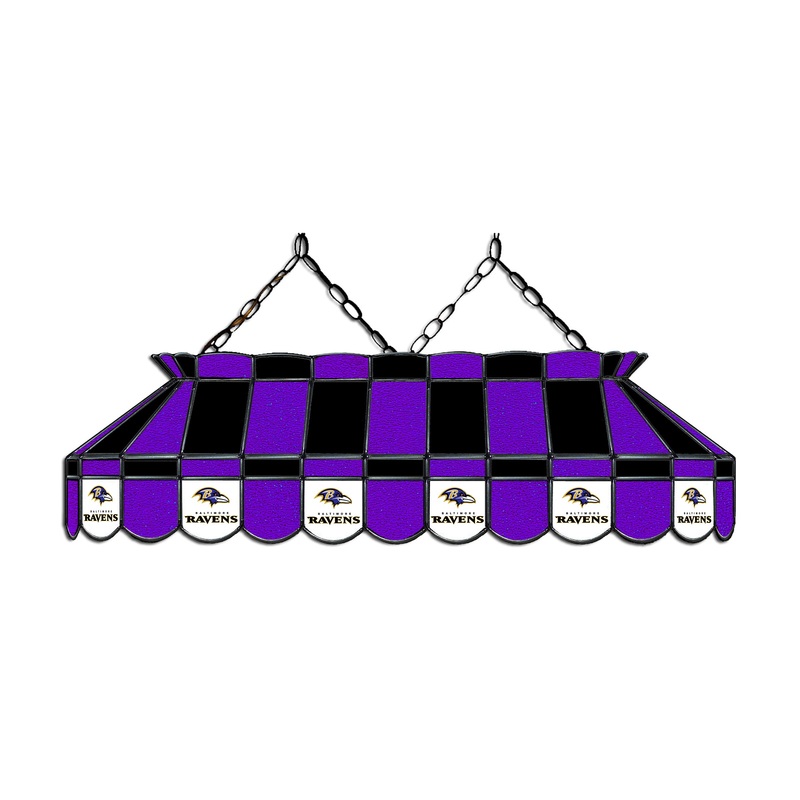 Baltimore Ravens 40 Glass Lamp