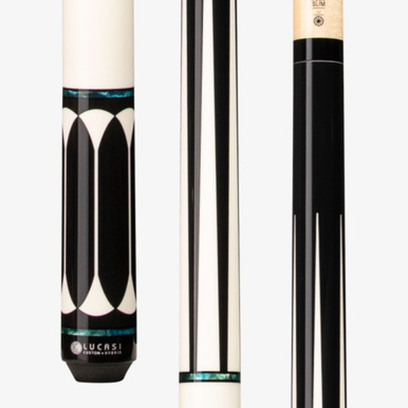 Lucasi Custom Black & White Hybrid LHC82 Cue
