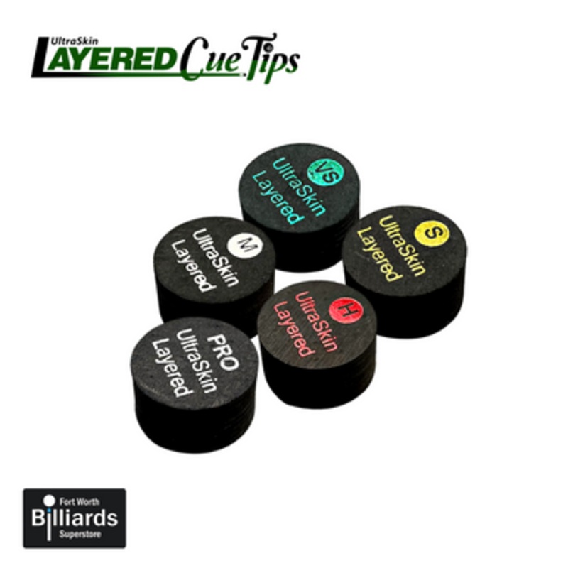 UltraSkin Laminated Cue Tip – Black (Single)