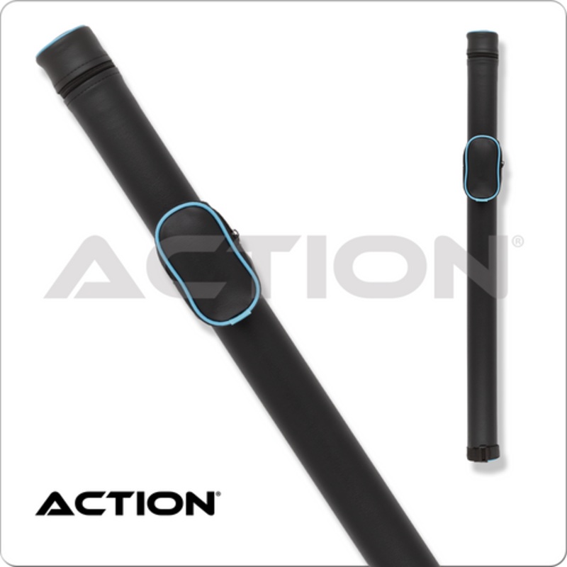 ACRND 1×2 Round Blue Piping Black Hard Cue Case
