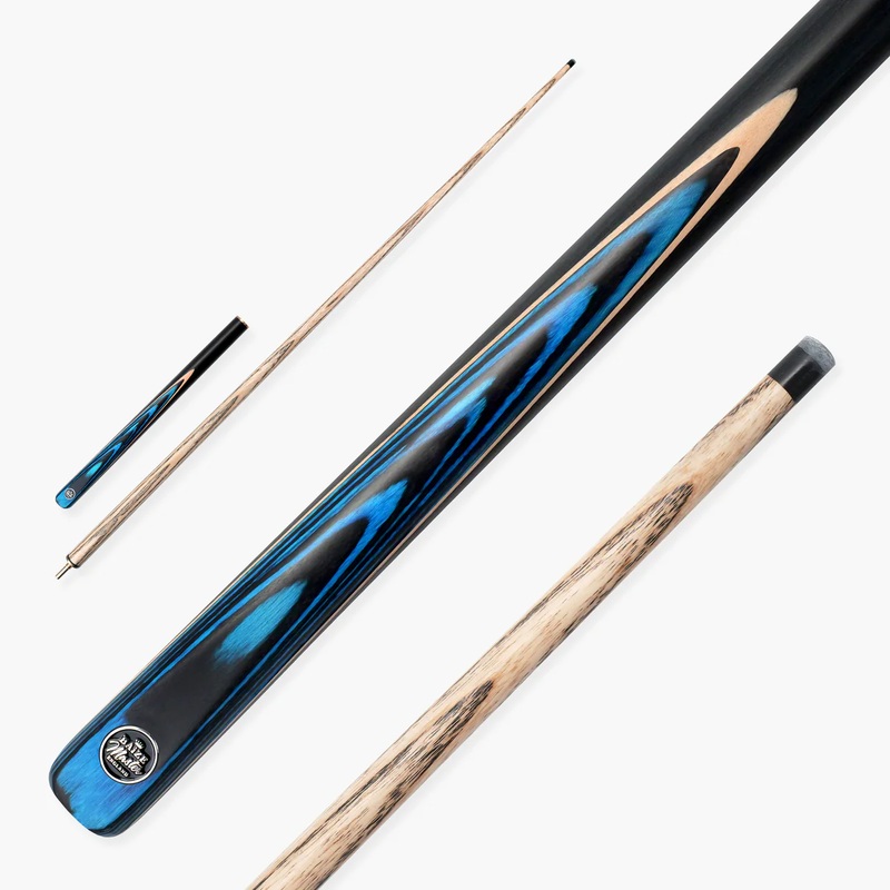 Baize Master CRUSHER break cue with phenolic ferrule for an absolutely crushing break! BLUE