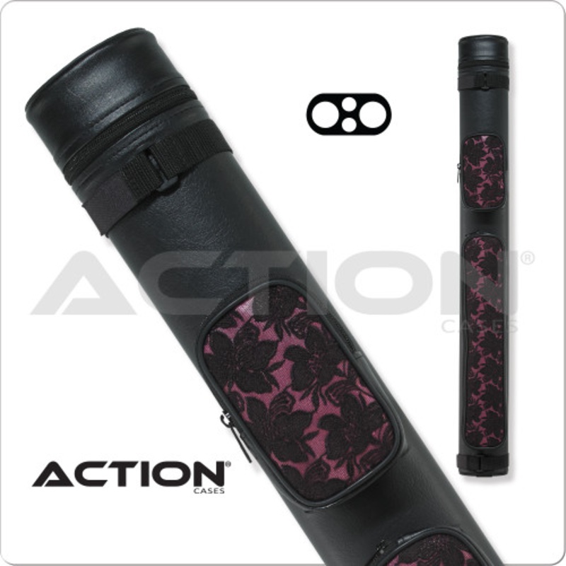 Action ACL22 Pink Lace Hard Cue Case