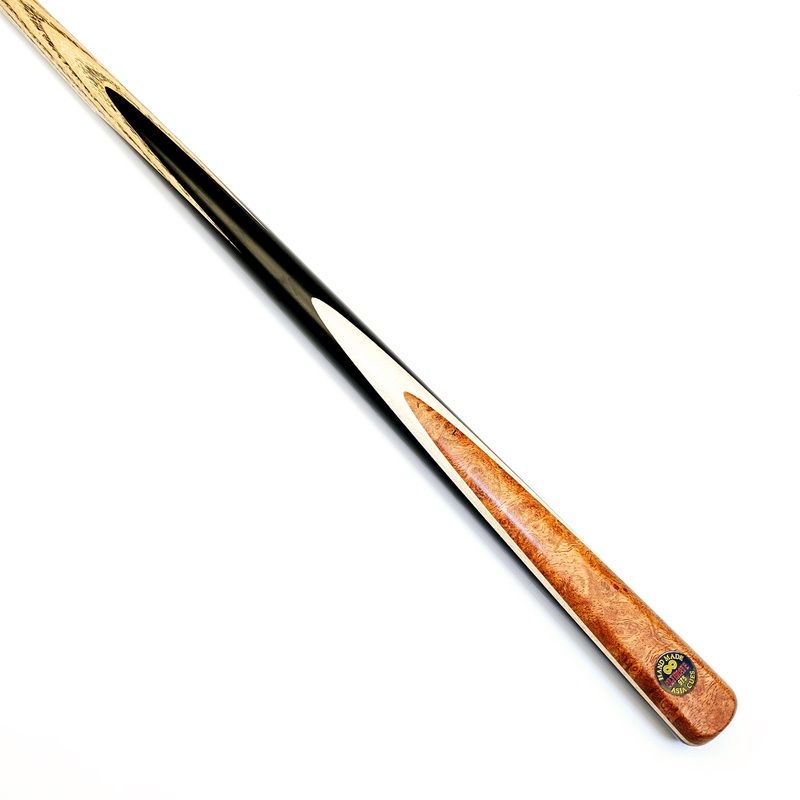 Asia Cues Ultimate No.975  – One Piece Snooker Cue 9.5mm Tip, 57.25, 19oz