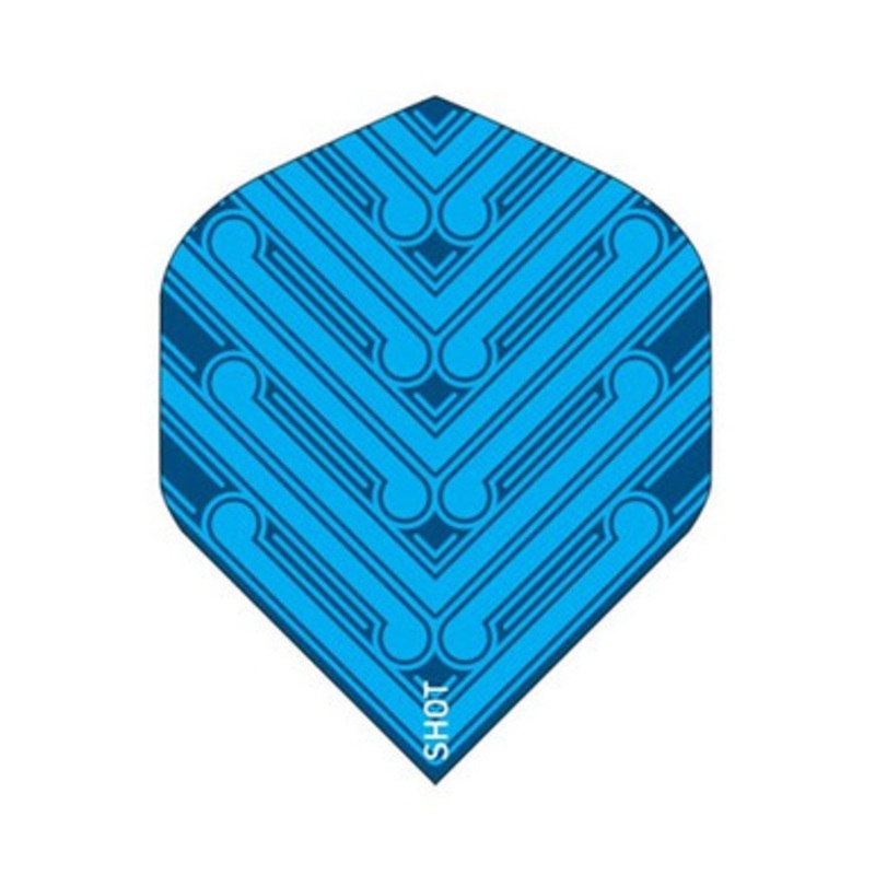 Shot Darts Manu Blue Flights – Standard